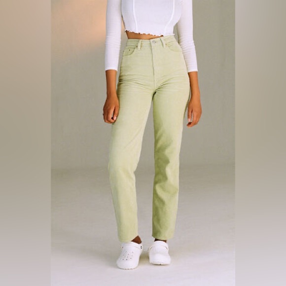 PacSun Pants - PacSun Green Corduroy Boyfriend Jeans